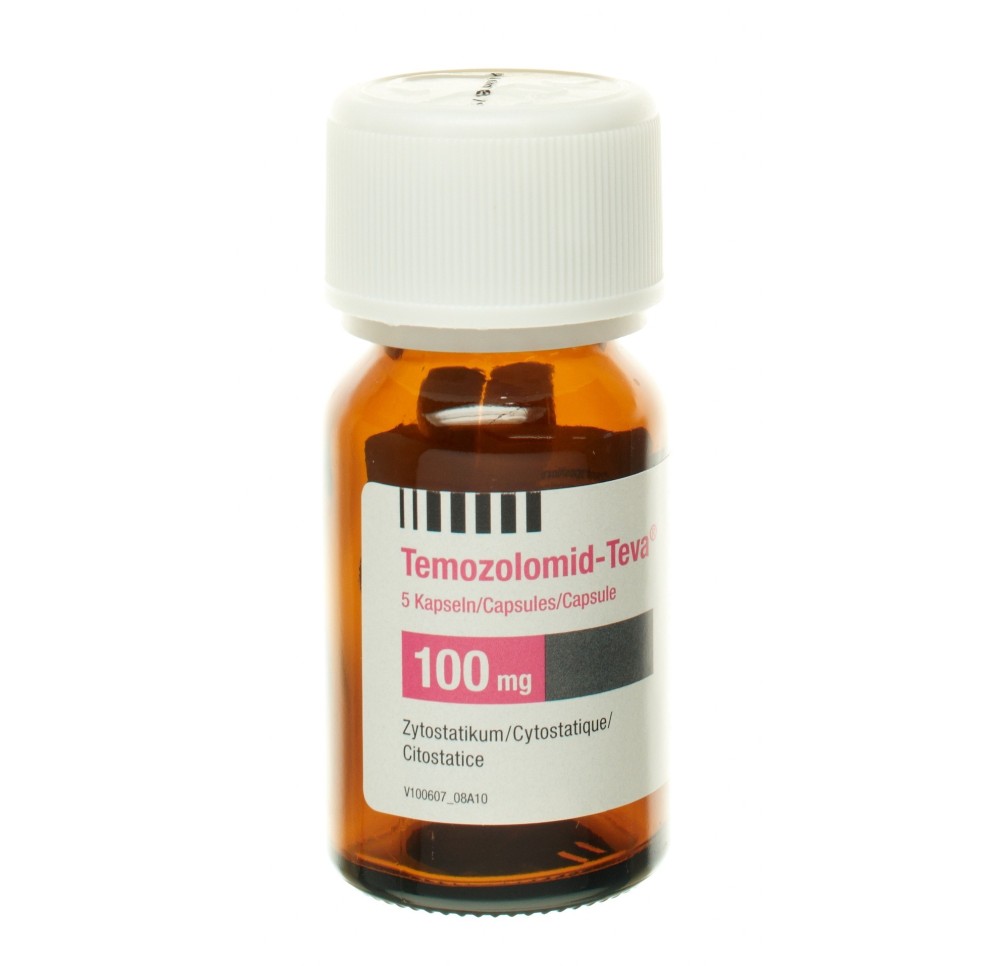 TEMOZOLOMID Teva caps 100 mg fl 20 pce