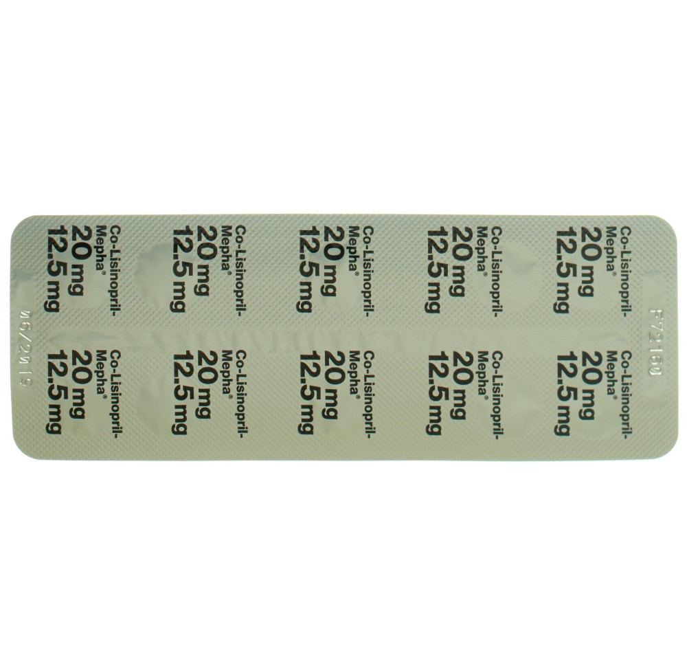 CO-LISINOPRIL Mepha cpr 20/12.5 100 pce