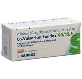 CO-VALSARTAN Sandoz cpr pell 80/12.5 98 pce