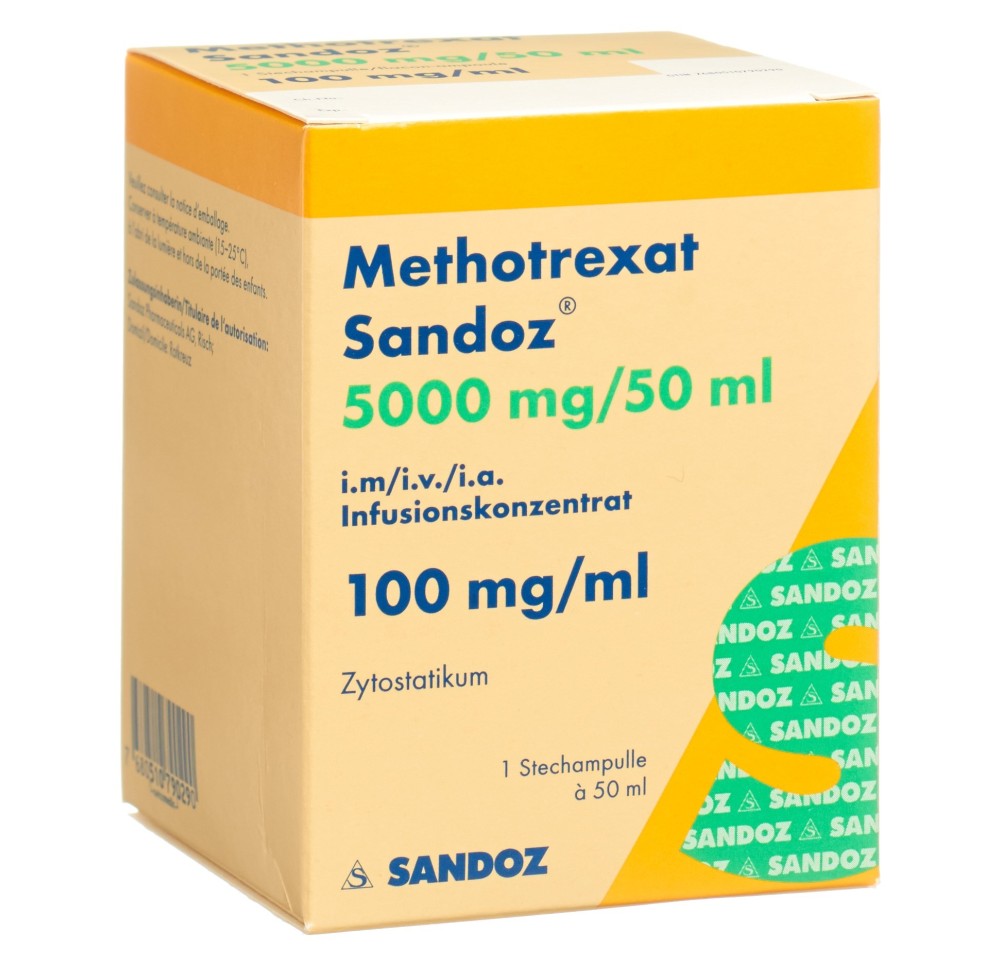 METHOTREXATE Sandoz conc perf 5000 mg flac 50 ml