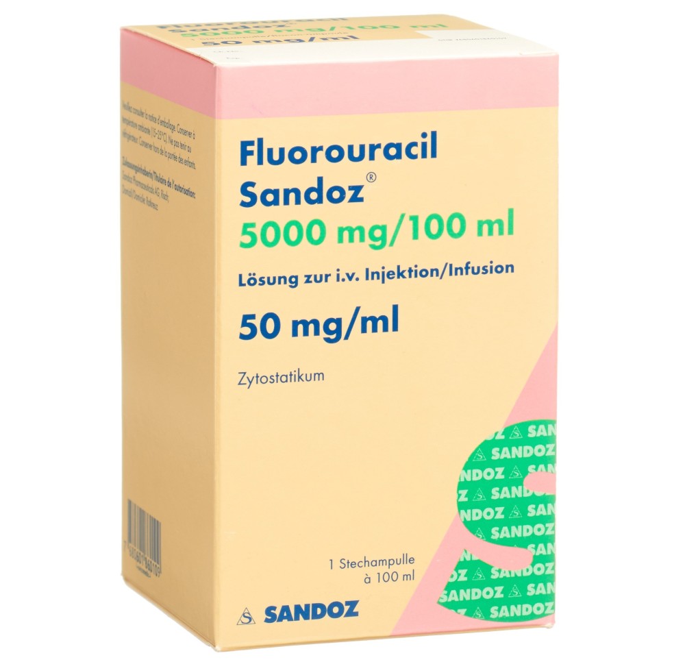 FLUOROURACILE Sandoz 5000 mg/100ml flac 100 ml