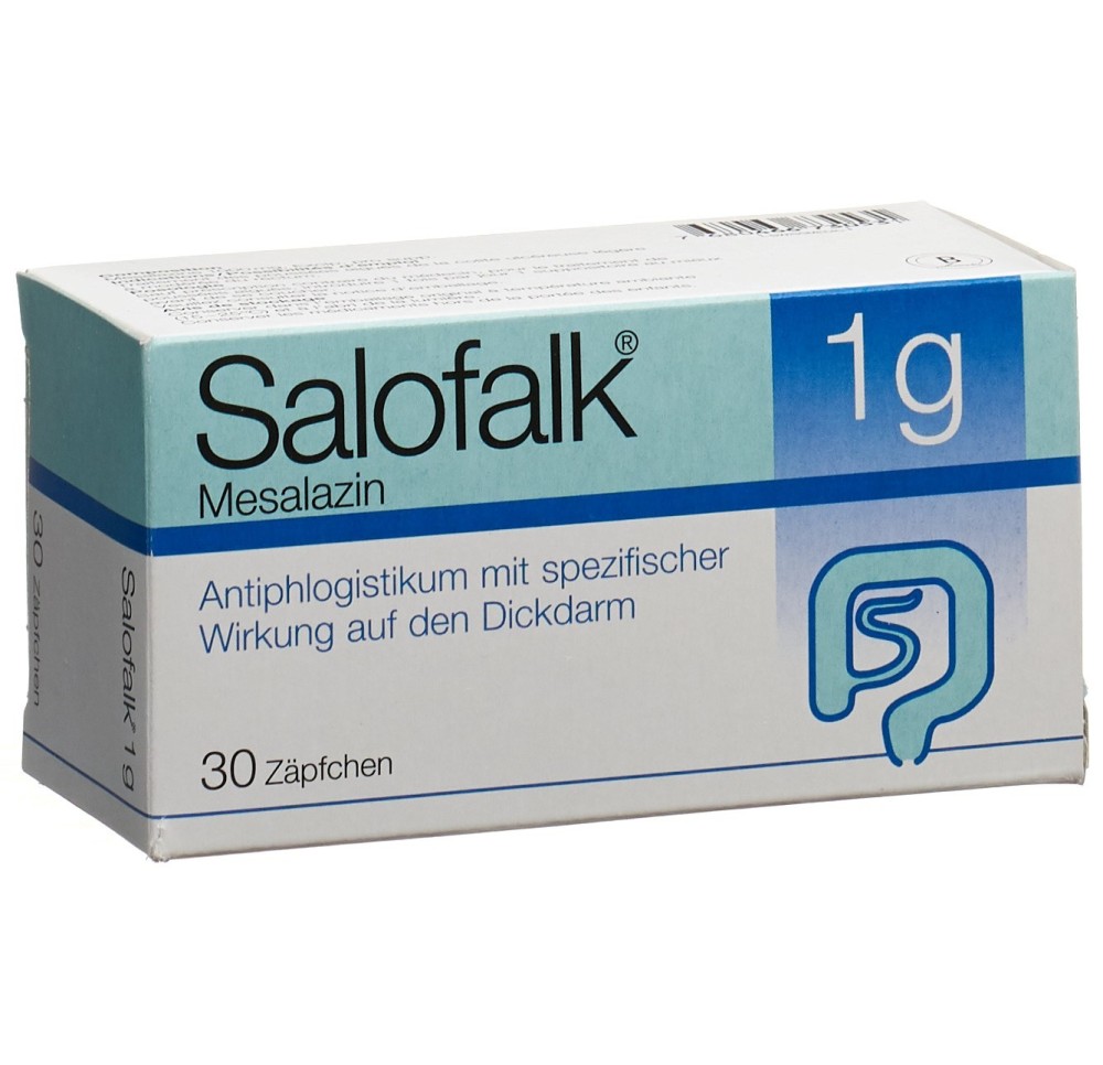 SALOFALK supp 1 g 30 pce
