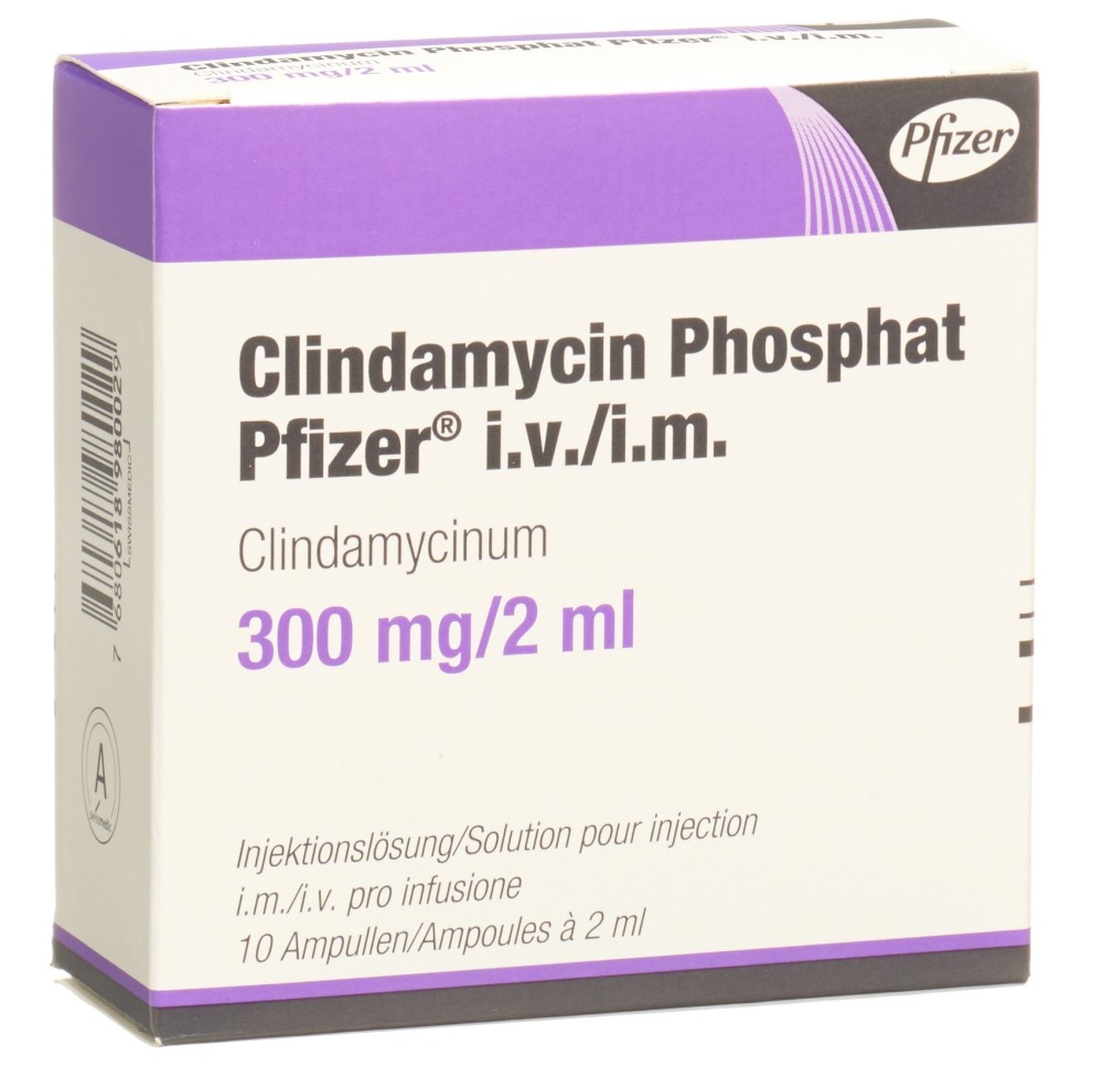 CLINDAMYCIN PHOSPHAT Pfizer 300 mg/2ml 10 amp 2 ml