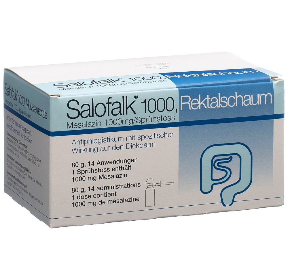 SALOFALK mousse rect 1000 mg fl 80 g