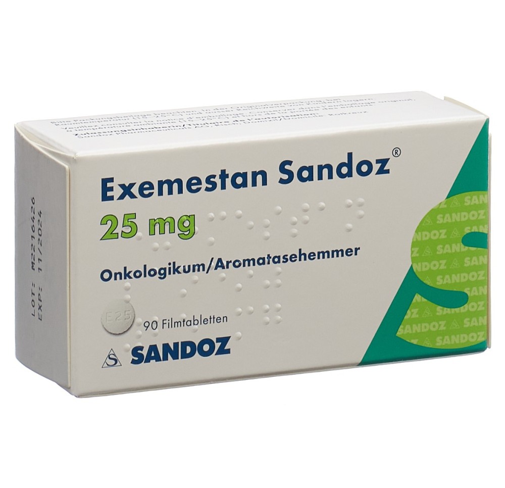 EXEMESTANE Sandoz cpr pell 25 mg 90 pce