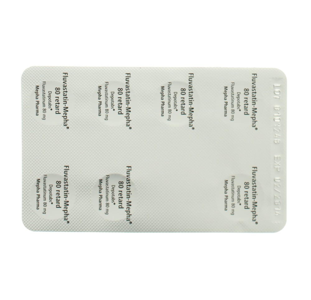 FLUVASTATIN Mepha retard depotabs 80 mg 98 pce