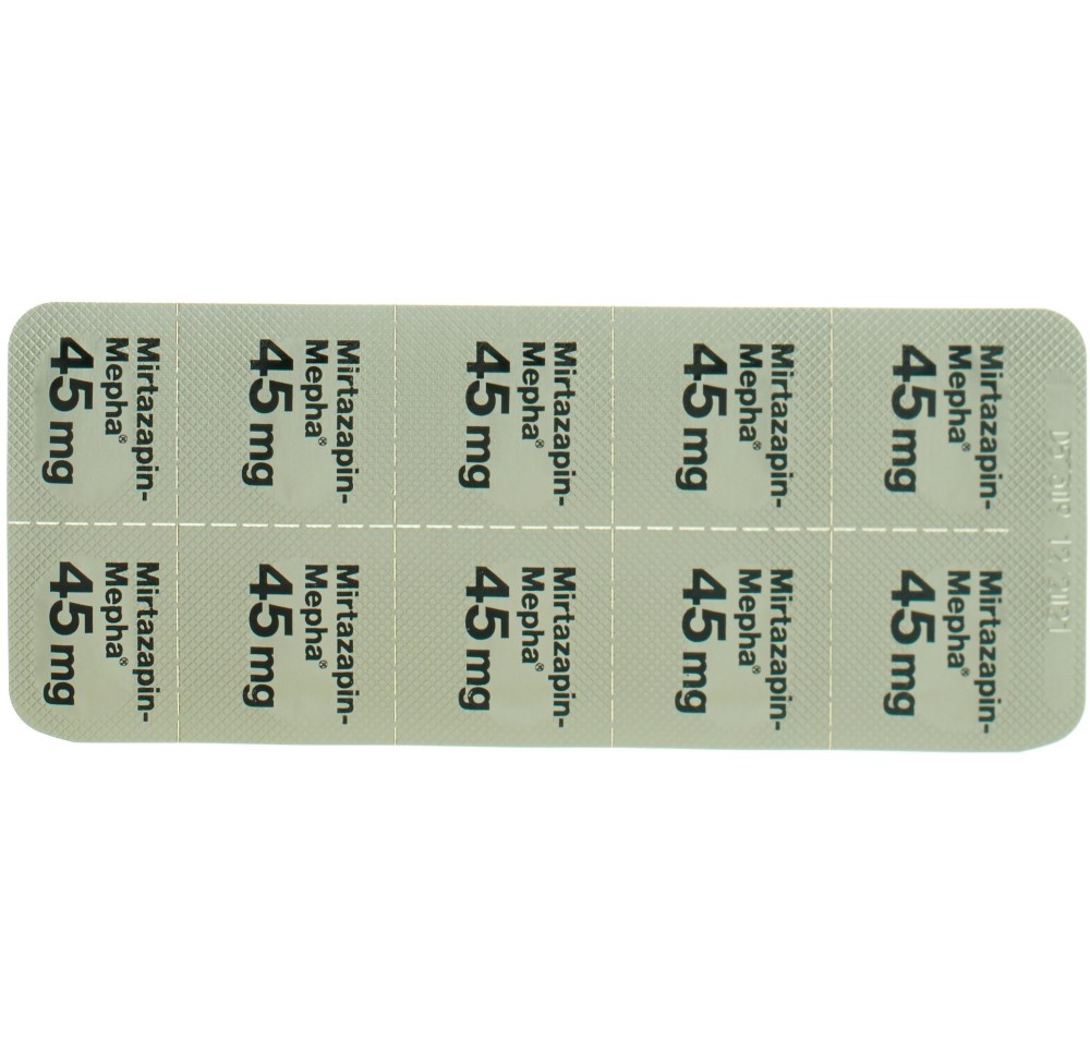 MIRTAZAPIN Mepha cpr pell 45 mg 100 pce