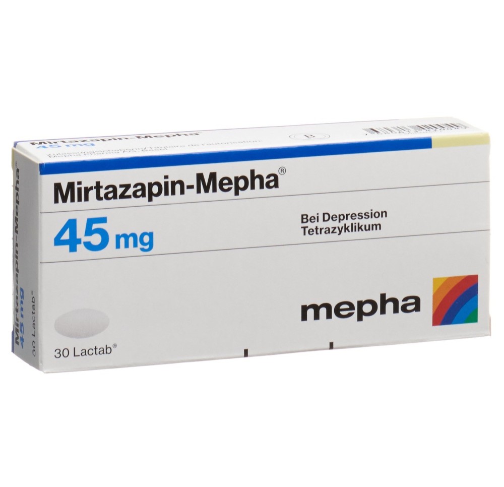 MIRTAZAPIN Mepha cpr pell 45 mg 30 pce