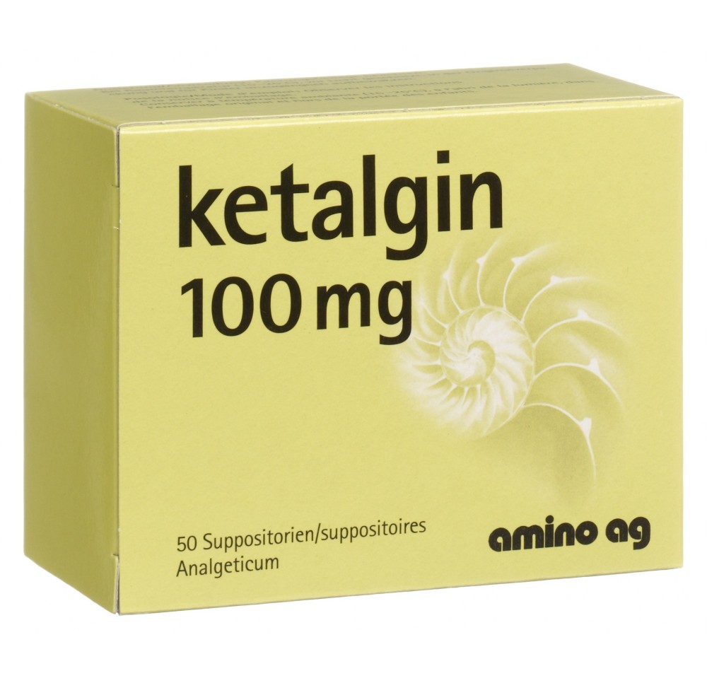 KETALGINE supp 100 mg 50 pce