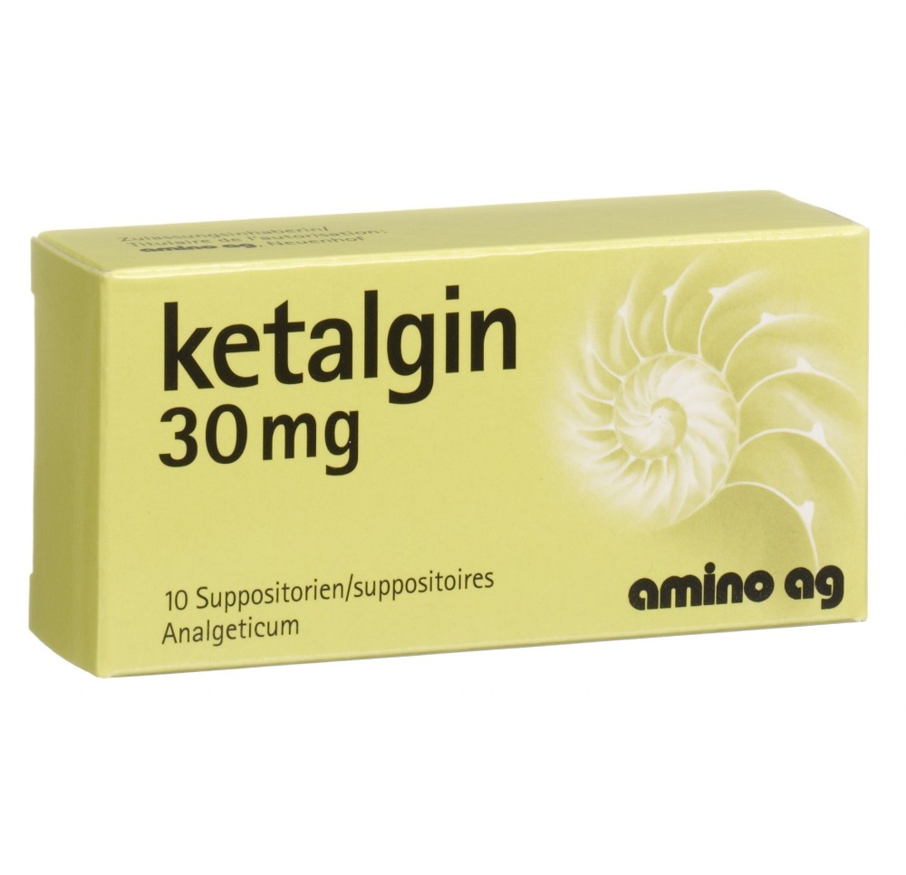 KETALGINE supp 30 mg 10 pce