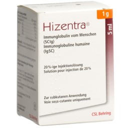 HIZENTRA sol inj 1 g/5ml flac 5 ml