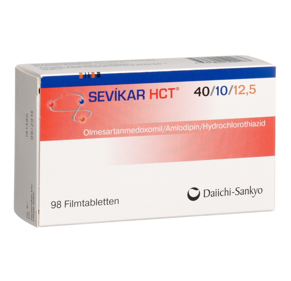 SEVIKAR HCT cpr pell 40/10/12.5 mg 98 pce