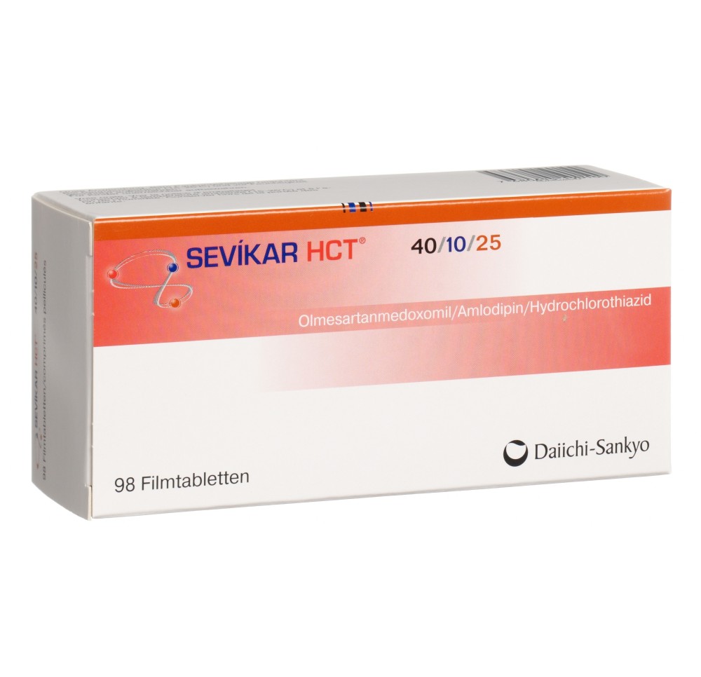 SEVIKAR HCT cpr pell 40/10/25 mg 98 pce
