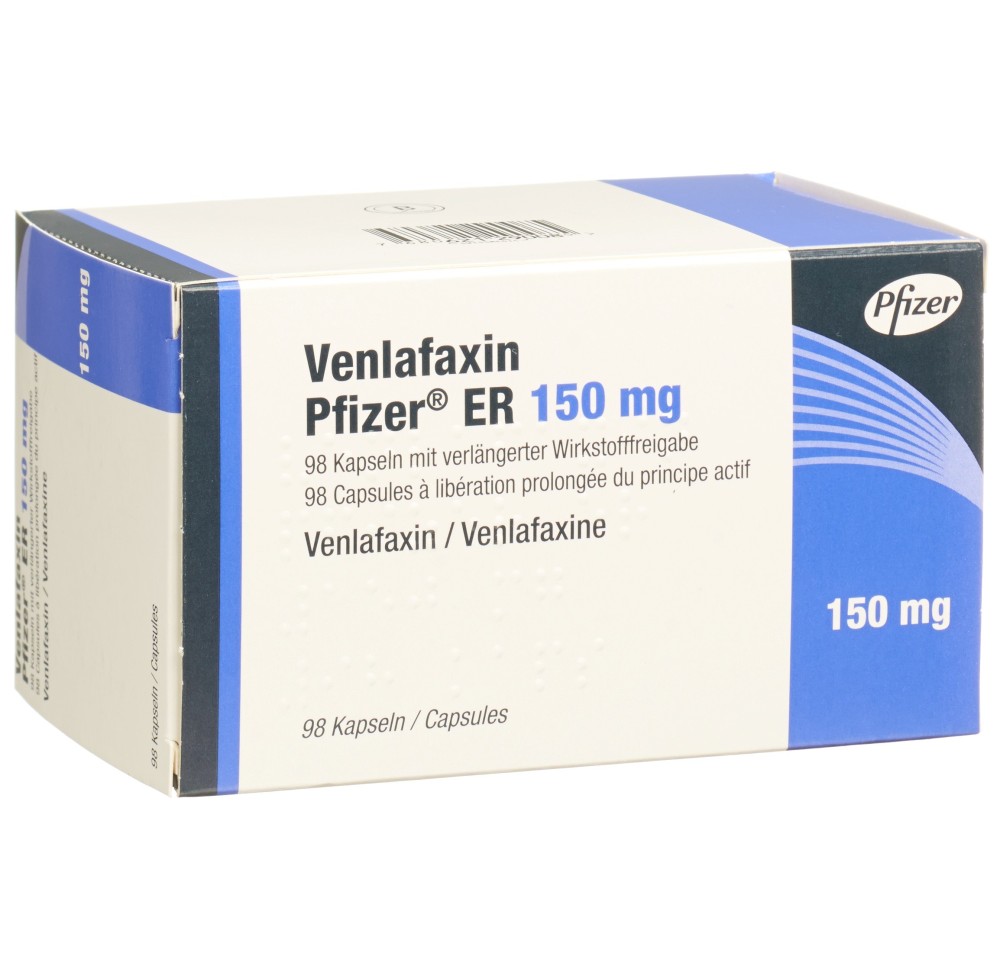 VENLAFAXIN Pfizer ER caps ret 150 mg 98 pce