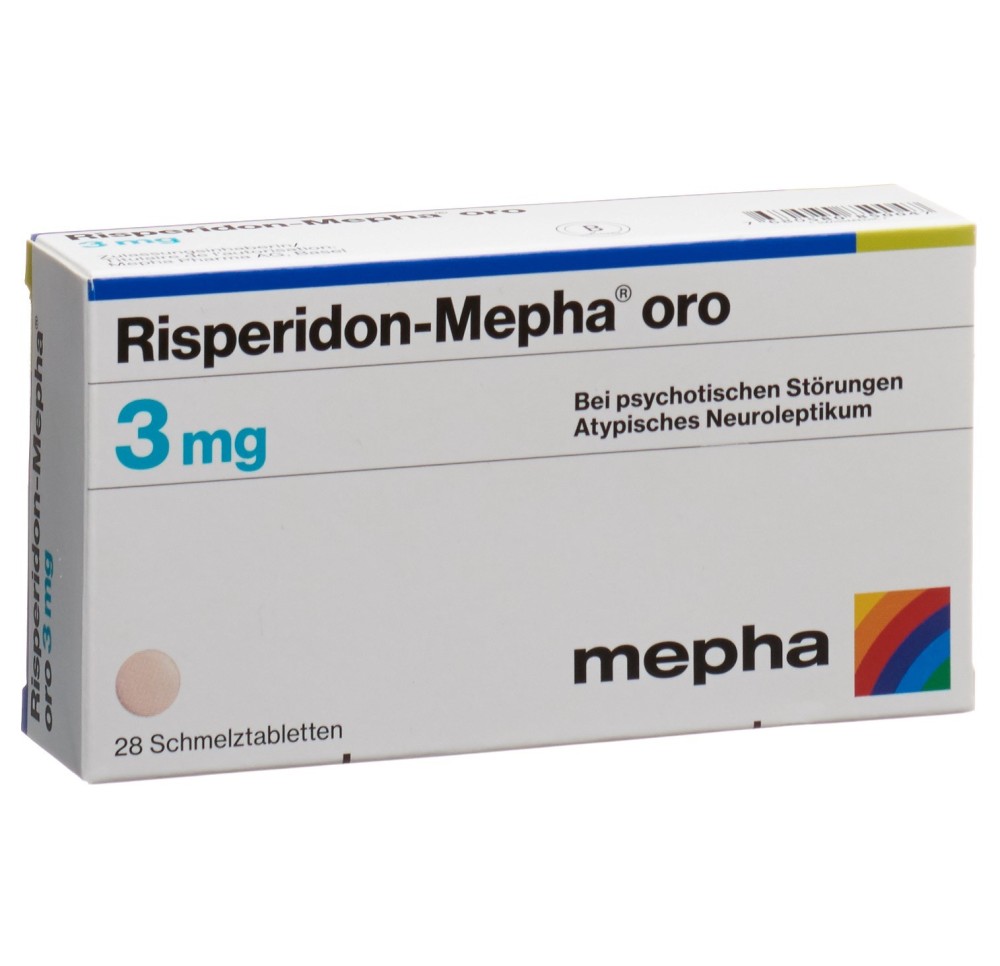RISPERIDON Mepha oro cpr orodisp 3 mg 28 pce
