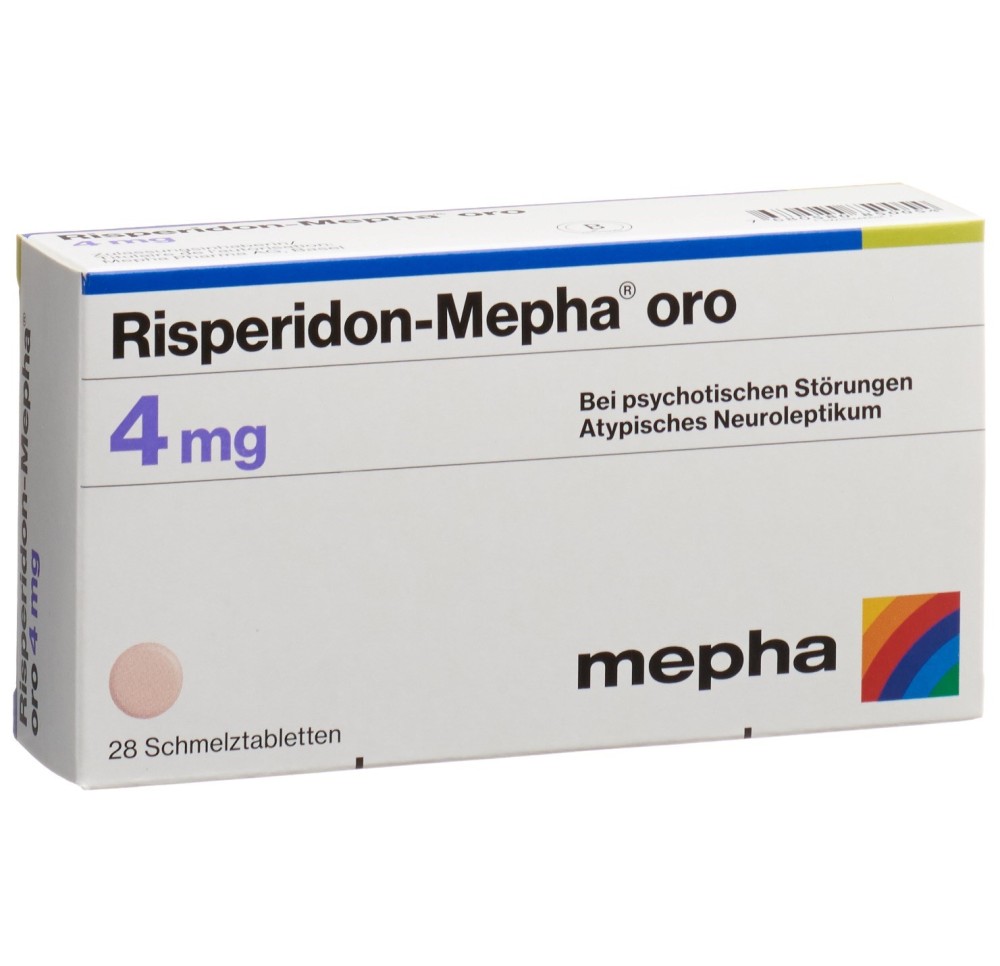RISPERIDON Mepha oro cpr orodisp 4 mg 28 pce