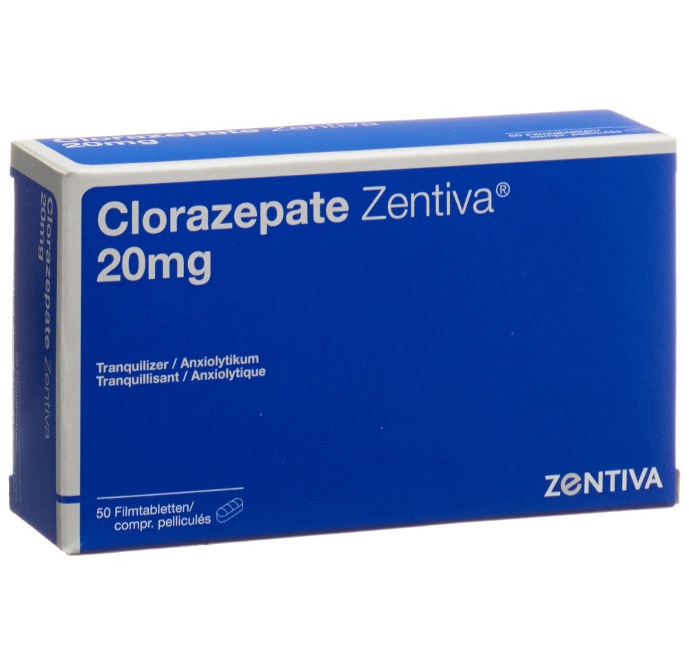 CLORAZEPATE Zentiva cpr pell 20 mg 50 pce