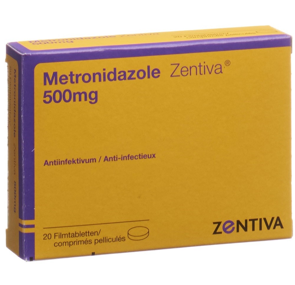METRONIDAZOLE Zentiva cpr pell 500 mg 20 pce