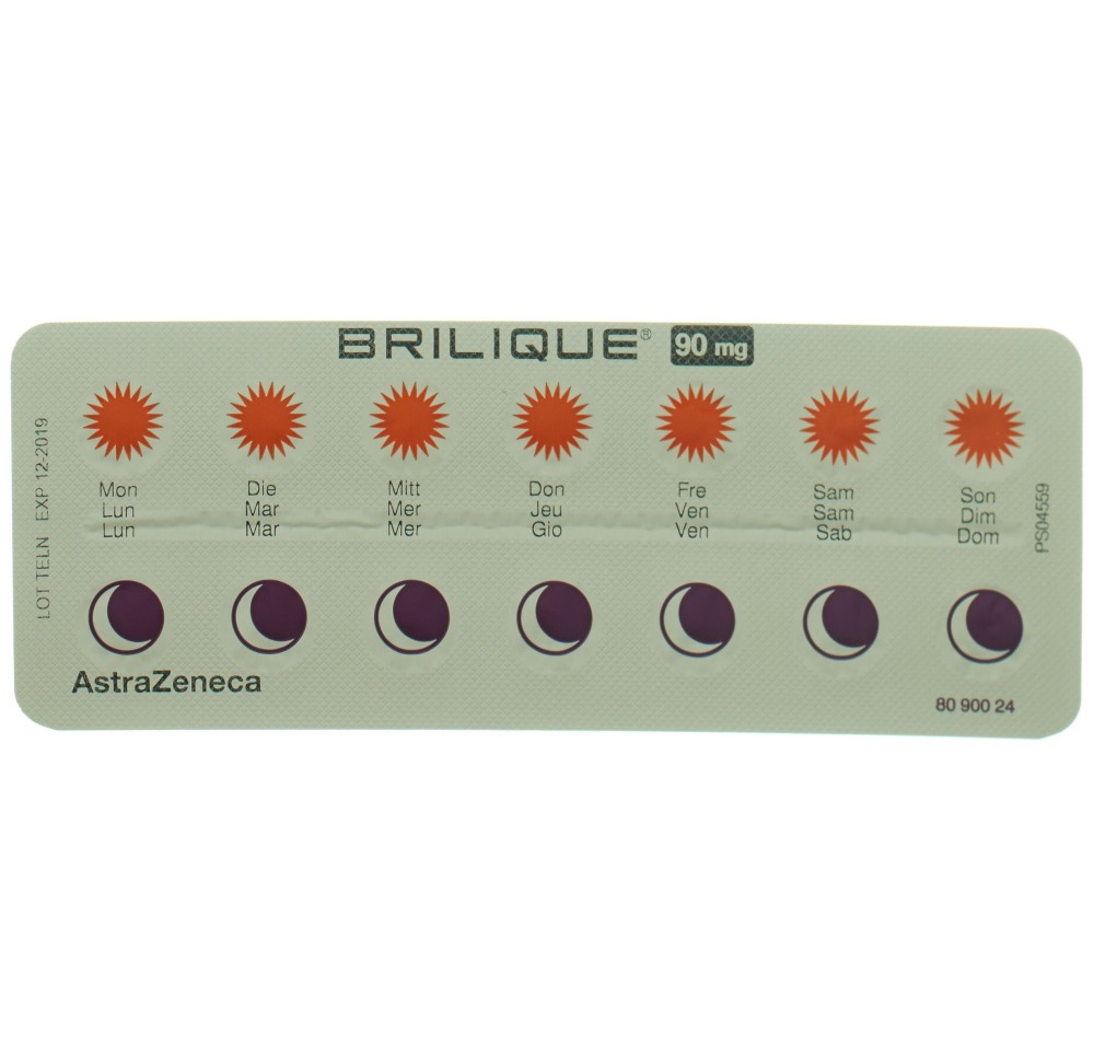 BRILIQUE cpr pell 90 mg 168 pce