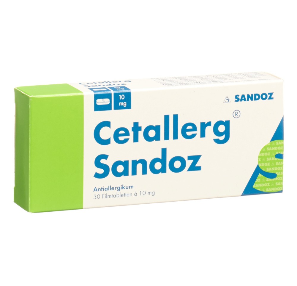 CETALLERG Sandoz cpr pell 10 mg 30 pce