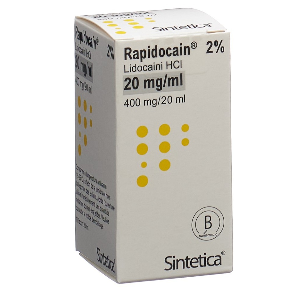 RAPIDOCAIN 400 mg/20ml s cons vial 20 ml