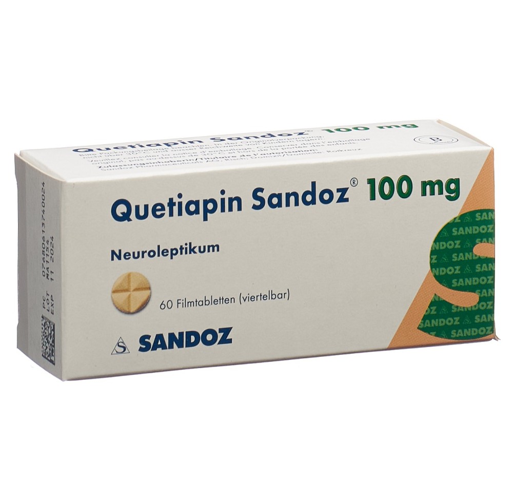 QUETIAPINE Sandoz cpr pell 100 mg 60 pce