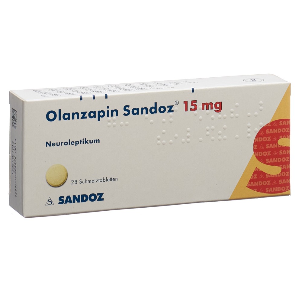 OLANZAPINE Sandoz cpr orodisp 15 mg 28 pce