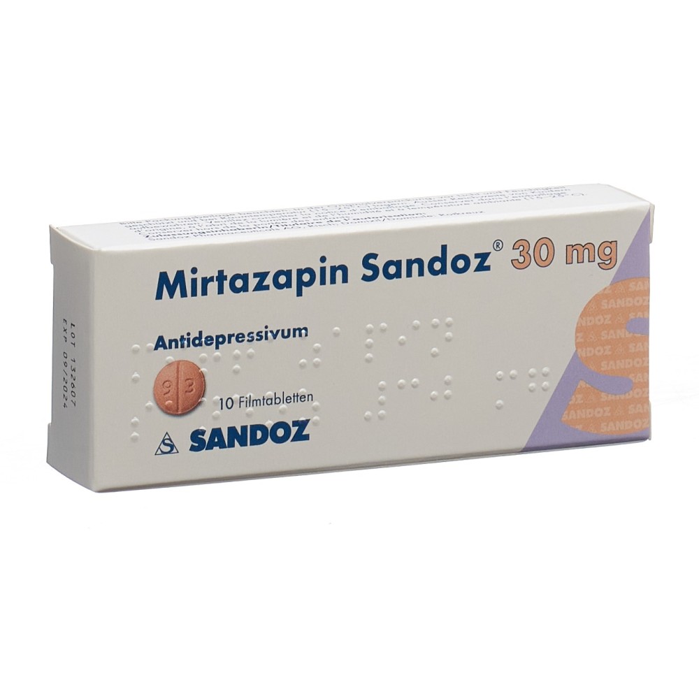 MIRTAZAPINE Sandoz cpr pell 30 mg 10 pce