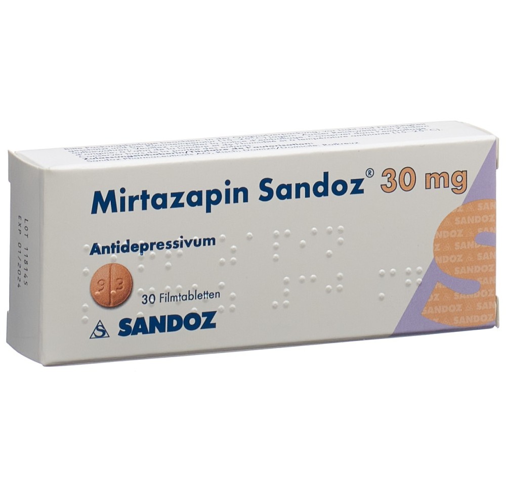 MIRTAZAPINE Sandoz cpr pell 30 mg 30 pce