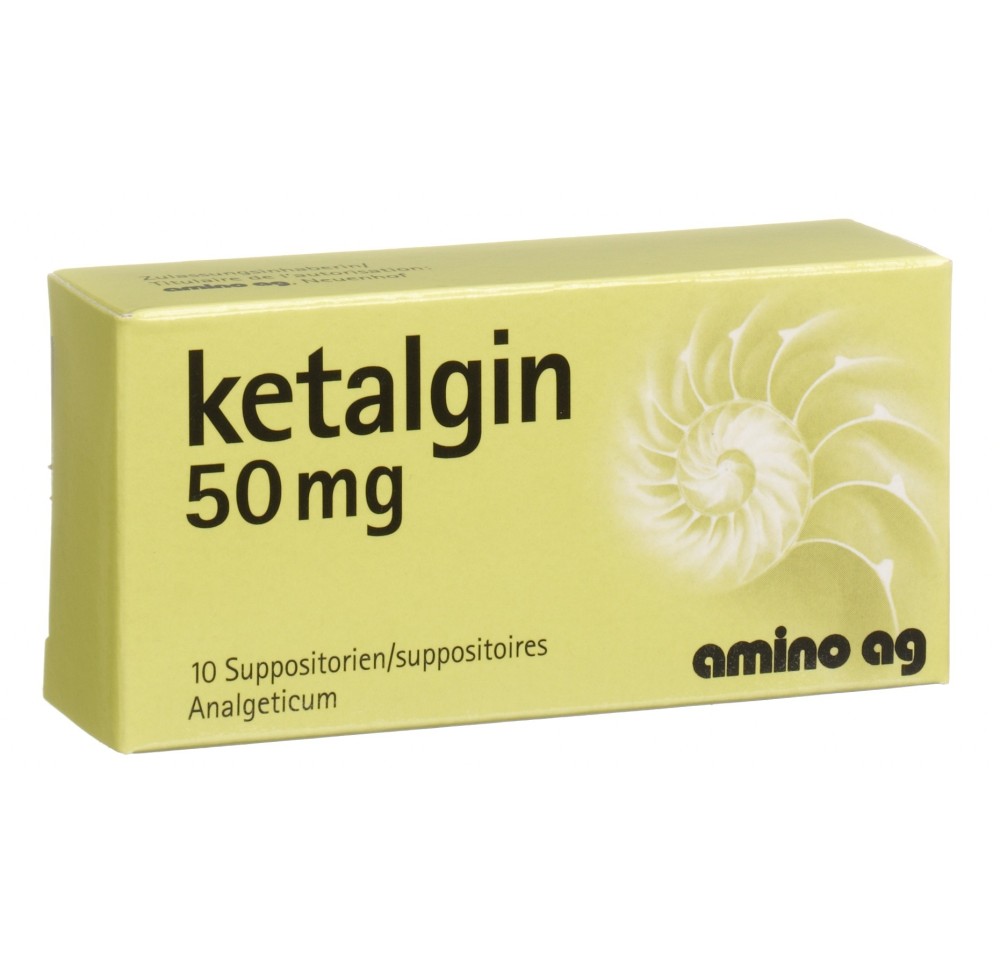 KETALGINE supp 50 mg 10 pce