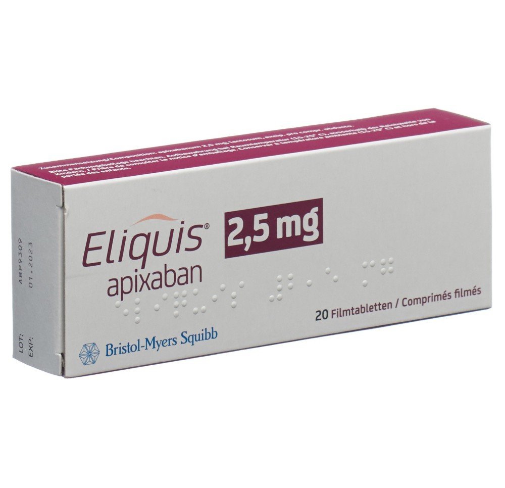 ELIQUIS cpr pell 2.5 mg 20 pce