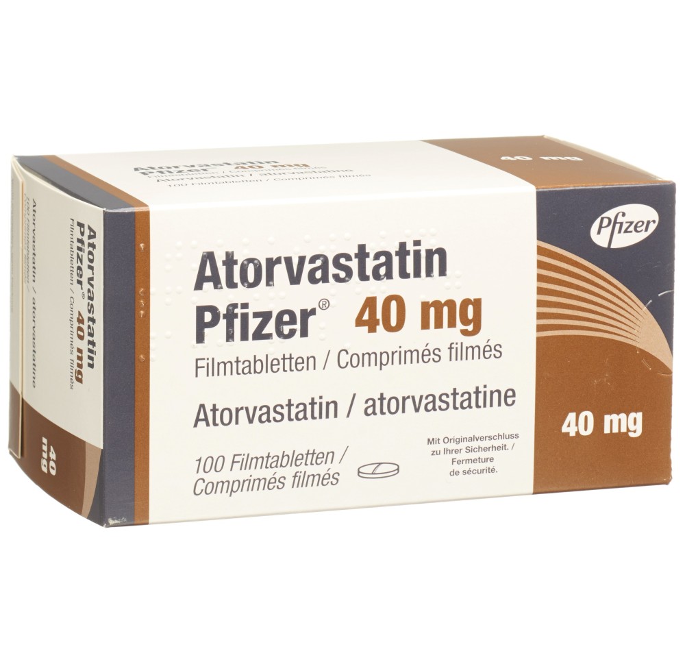 ATORVASTATIN Pfizer cpr pell 40 mg 100 pce