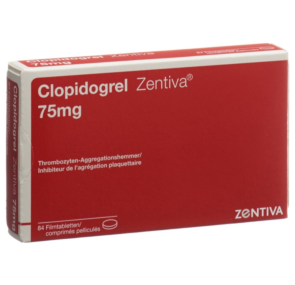 CLOPIDOGREL Zentiva cpr pell 75 mg 84 pce