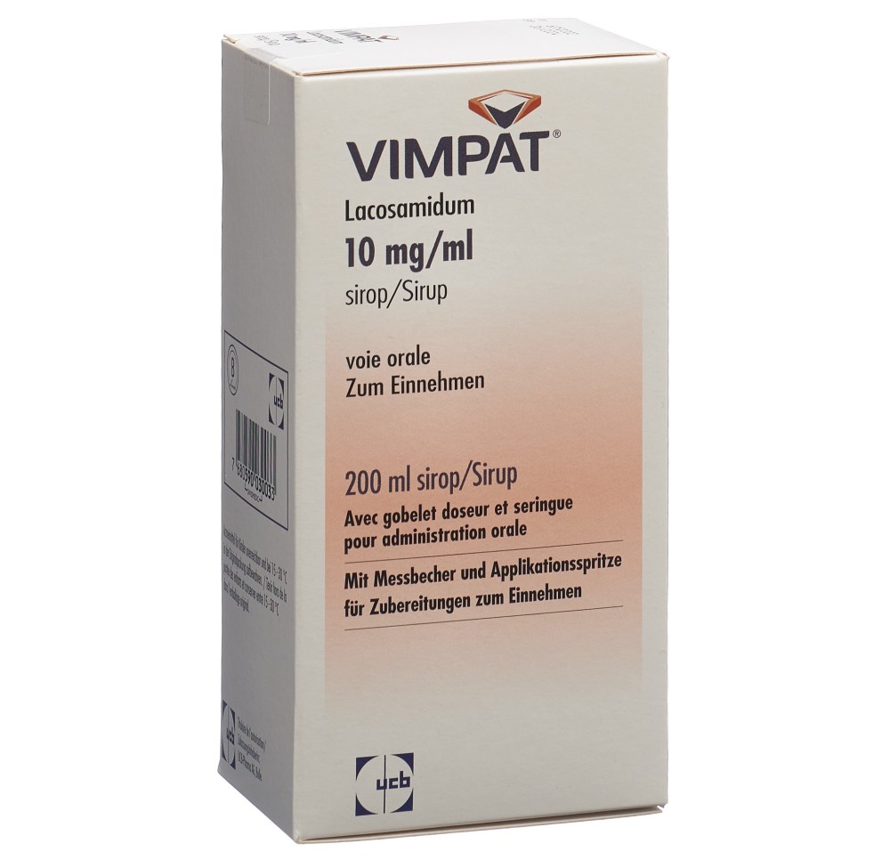 VIMPAT sirop 10 mg/ml fl 200 ml