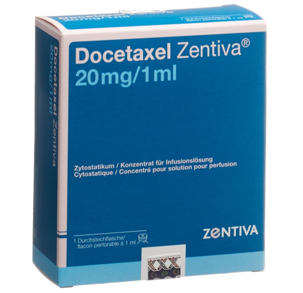 DOCETAXEL Zentiva conc perf 20 mg/1ml flac