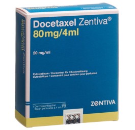 DOCETAXEL Zentiva conc perf 80 mg/4ml flac