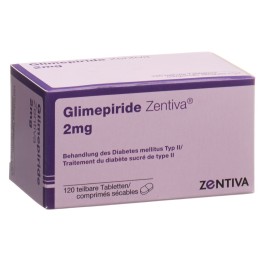 GLIMEPIRIDE Zentiva cpr 2 mg 120 pce