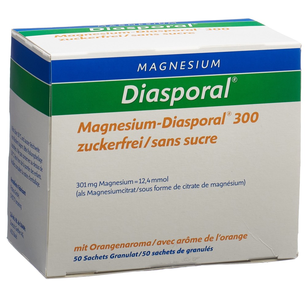 MAGNESIUM DIASPORAL 300 mg sans sucre sach 50 pce