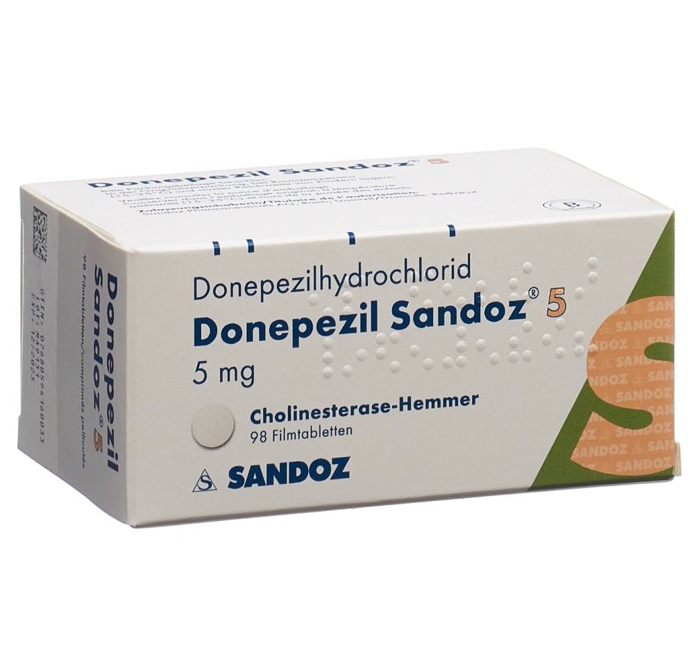 DONEPEZIL Sandoz cpr pell 5 mg 98 pce