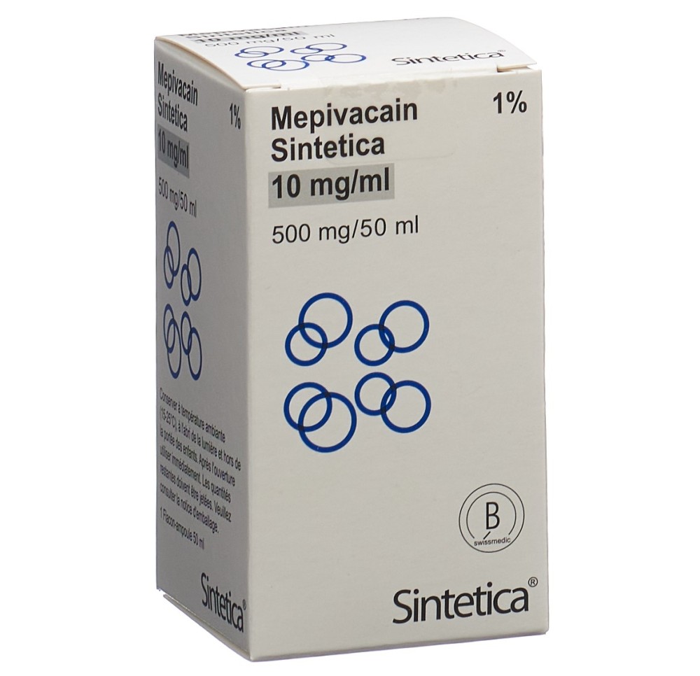MEPIVACAIN Sintetica sol inj 1 % vial 50 ml