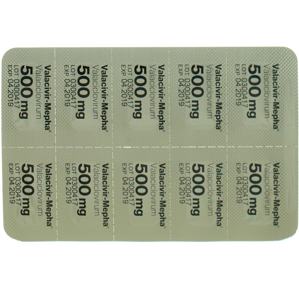 VALACIVIR Mepha cpr pell 500 mg 30 pce