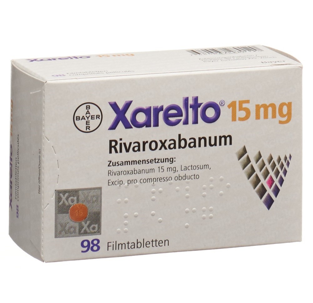 XARELTO cpr pell 15 mg 98 pce