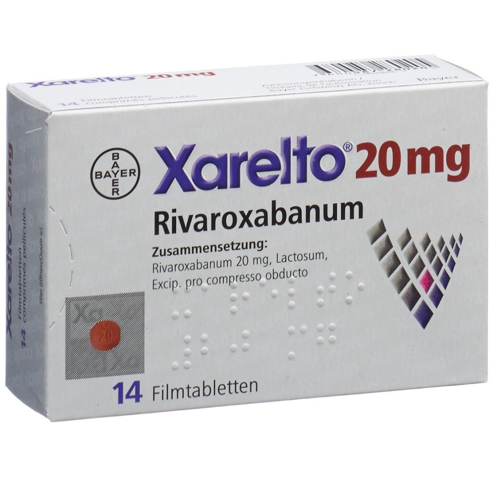 XARELTO cpr pell 20 mg 14 pce