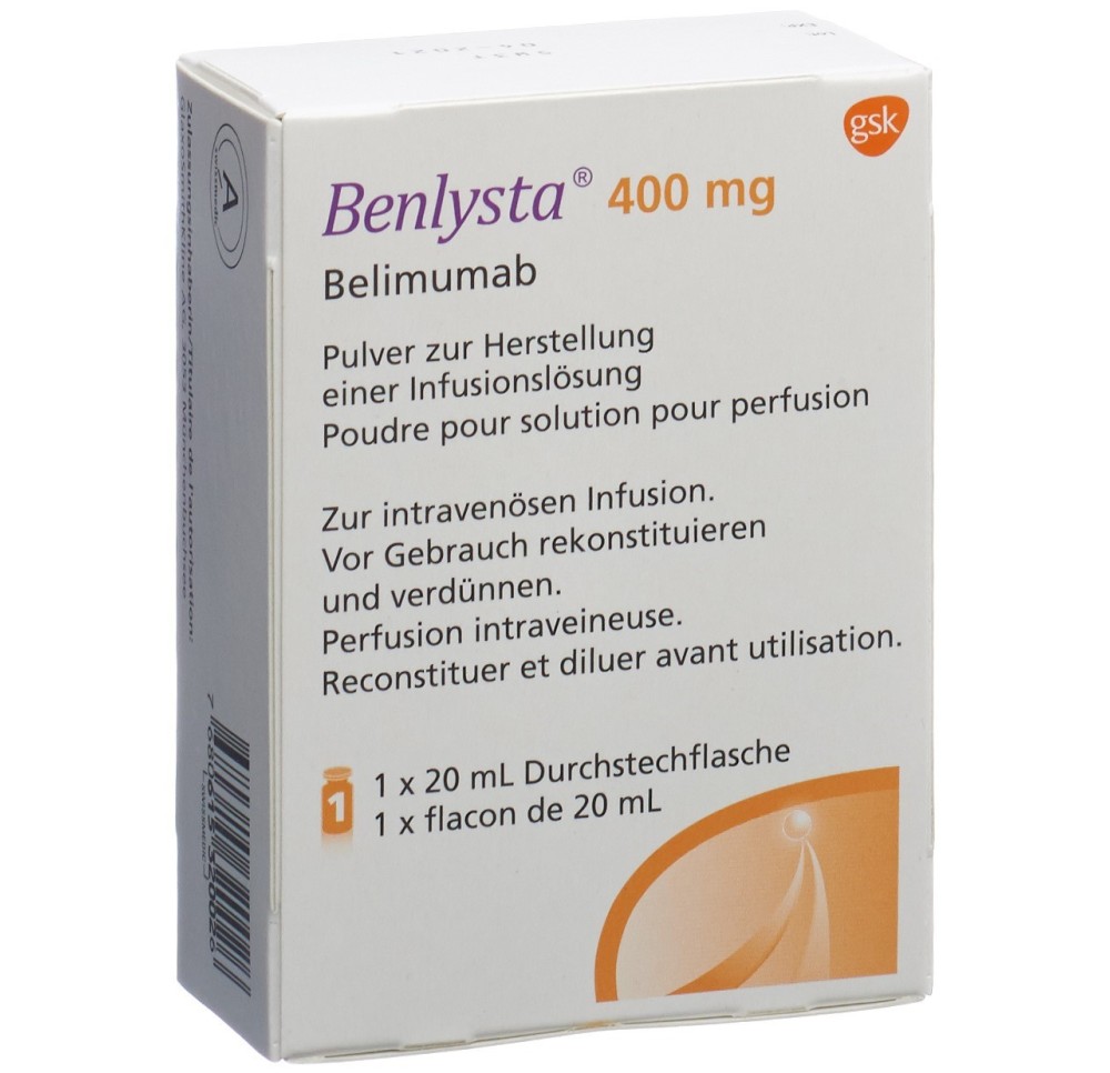 BENLYSTA subst sèche 400 mg flac