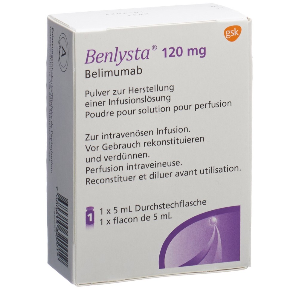 BENLYSTA subst sèche 120 mg flac