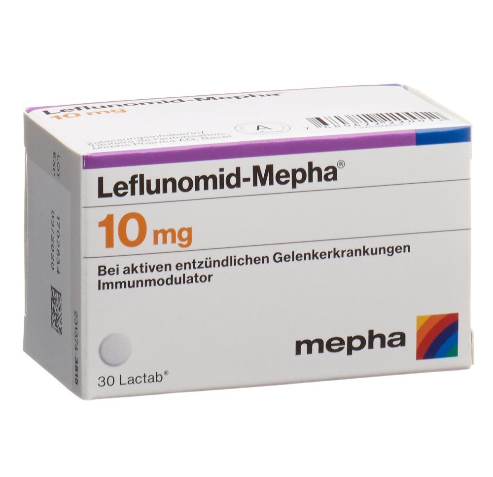 LEFLUNOMID Mepha Lactab 10 mg bte 30 pce