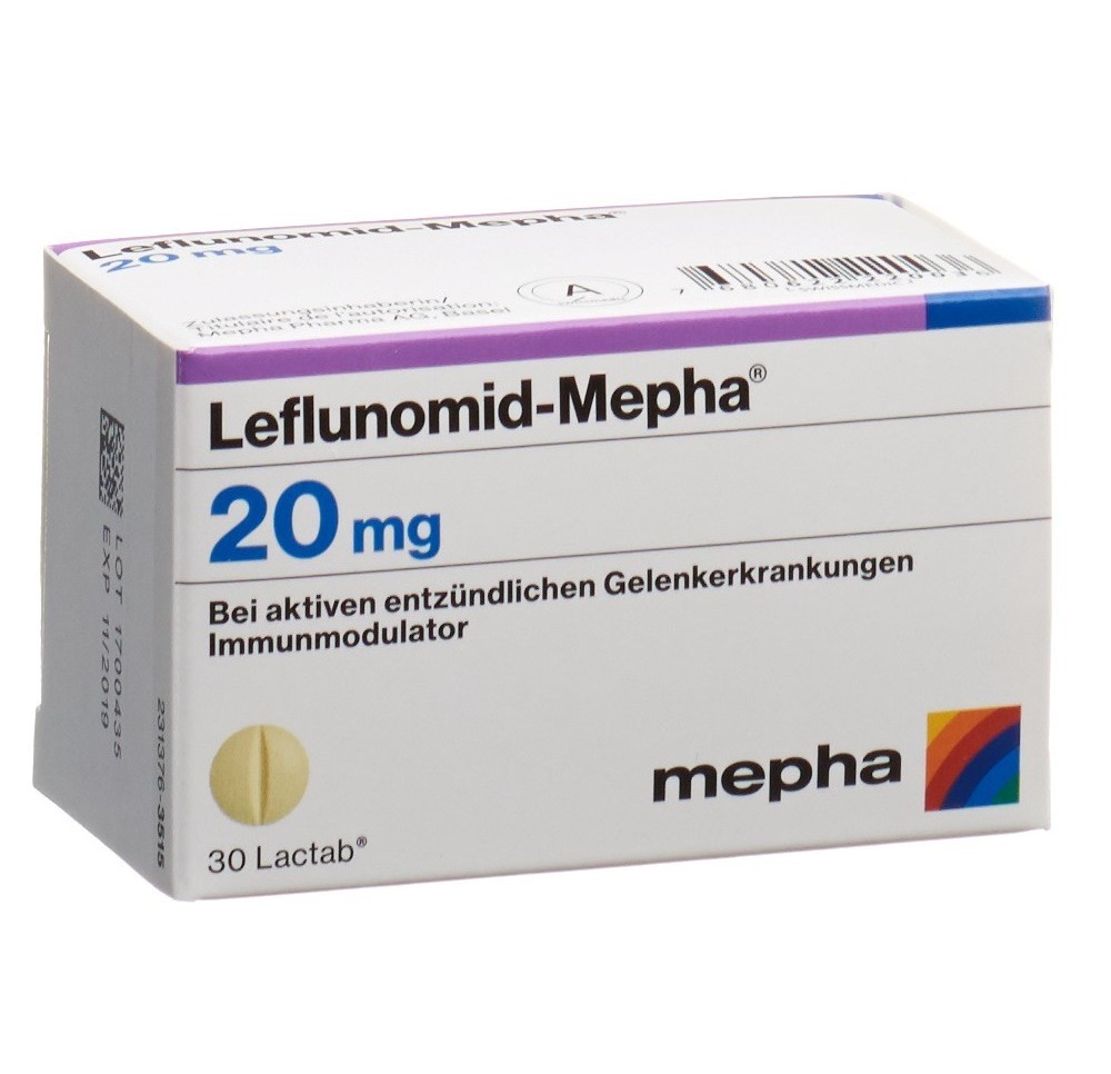 LEFLUNOMID Mepha Lactab 20 mg bte 30 pce