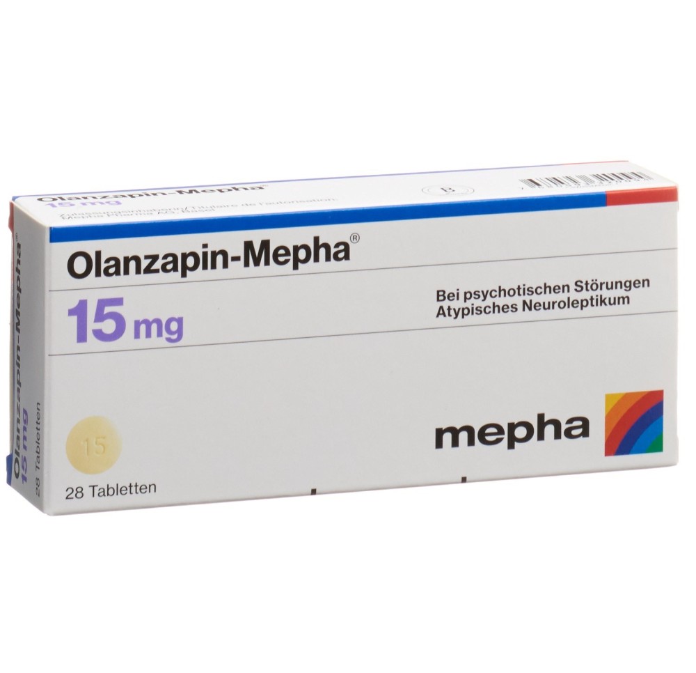 OLANZAPIN Mepha cpr 15 mg 28 pce