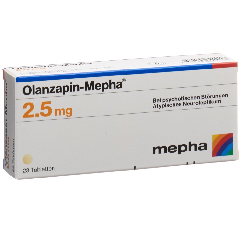 OLANZAPIN Mepha cpr 2.5 mg 28 pce