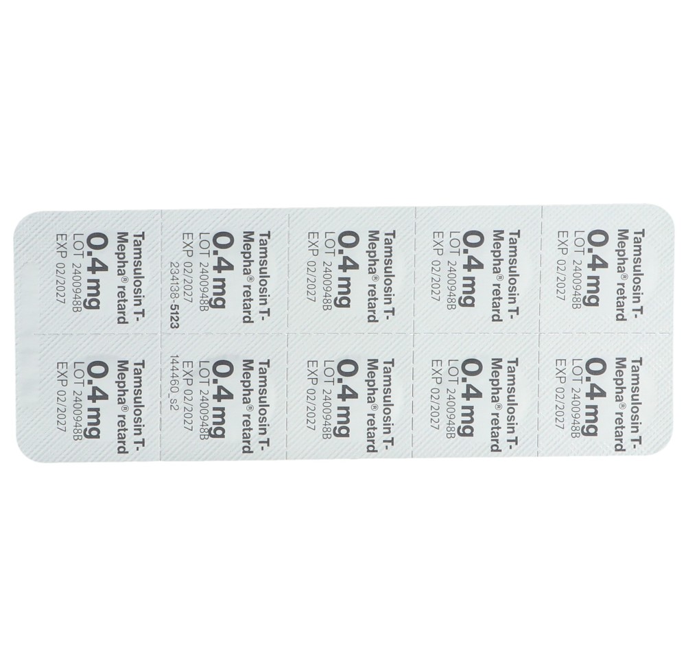 TAMSULOSIN T-Mepha retard cpr ret 0.4 mg 100 pce